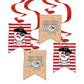 Globos Europe Swirls Pirat Hip Hip Ahoy 4-pack 6551
