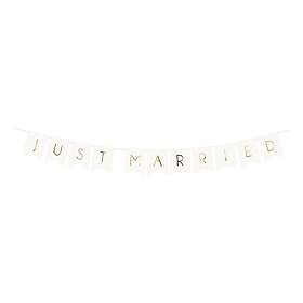 PartyDeco Garland Just Married GRL68-008