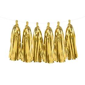PartyDeco Garland Tofsar Guld TG1-019M