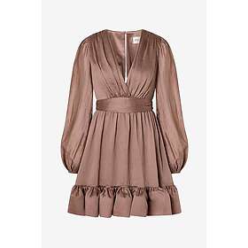 Malina Jadie V-Neck Ruffled Mini Kjole