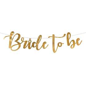 PartyDeco Garland Brud-til-At-Vara Guld GRL85-019M