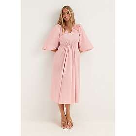 Object Objpaige 2/4 Vneck Midi Klänning
