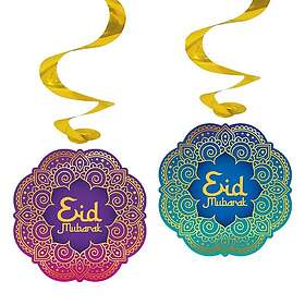 Globos Europe 4667 Eid Mubarak Hængende Swirls 4pcs