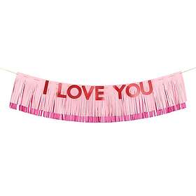 PartyDeco Garland Jeg elsker dig Rosa GRL95