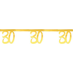Santex 30 års Girlang Metallic Kulta 006757-0030