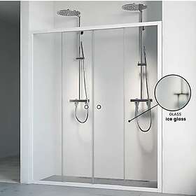 Macro Design Flow Nisjedusj 4D Hvit Matt / 190-195cm Ice Glass 6297172