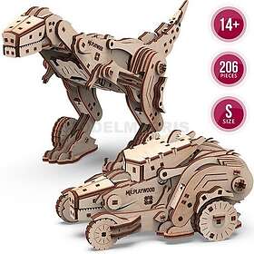 MR.PLAYWOOD Dinocar Animals 206 Pieces
