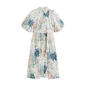 Ted Baker Breei Puffärmad Mellanlång Klänning