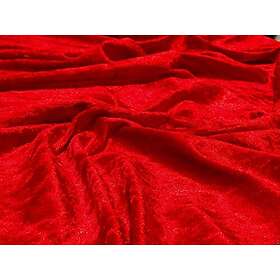 CRS Fur Fabrics Röd Sammet Tyg 1000x150cm
