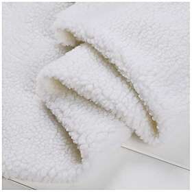 HJBHDOLL Sherpa Fleece Faux Sheepskin Enfärgad Vit Tyg 100cm