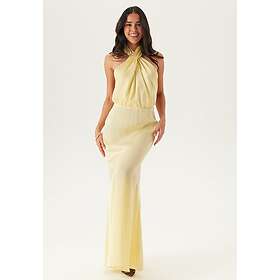 Bubbleroom Halterneck Satin Gown Maksimimekko