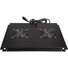 Lan-com 600 x 600 mm gulvstativ med 2 ventilatorer