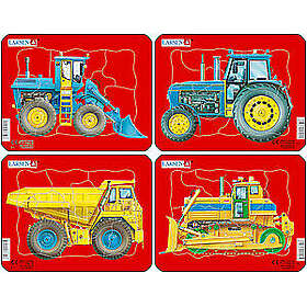 Larsen Mini Traktorit Dump Truck Ja Bulldozer 10 kpl