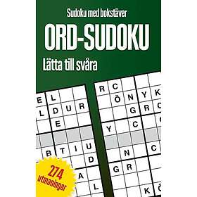 Ord-Sudoku, sudoku med bokstäver : lätta till svåra, 274 utmaningar
