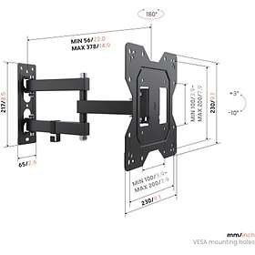 Vogels UP 2045 Full Motion+ Mount S 19”-43"