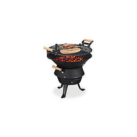 Relaxdays Baril Grill Charbon 40x45x36cm