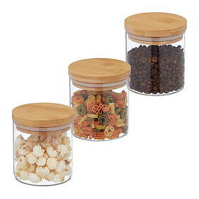 RXS Förvaringsburk 380ml 3-Pack Set Glas Matförvaringsburk -10039478