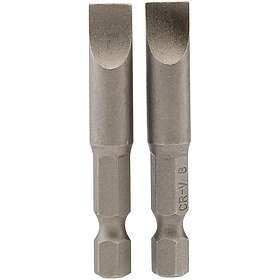 Draper 64226 Slotted Screwdriver Bit 8mm 50mm 2pcs