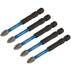 Draper 05675 Impact Pozi Screwdriver Bits 5pcs