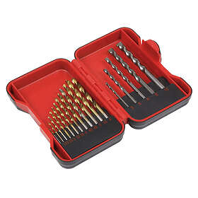 Sealey AK3717TCM HSS and Masonry Drill Bit Set 17pcs
