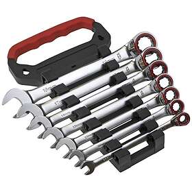 Sealey AK63945 Ratchet Combination Spanner Set 7pcs