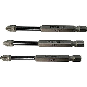 Faithfull FAISBPZ275IM Impact Screwdriver Bits 75mm 3pcs