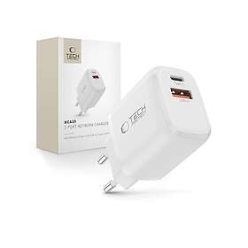 Tech-Protect NCA20 5906302319077 2-Port USB-A / USB-C Seinälaturi 20W