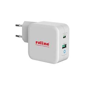 Roline 19.11.1041 USB-C Dobbelt Port Væglader 65W