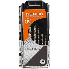Kendo 11602933 HSS Borr 2/3/4/5/6/8mm 6pcs