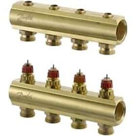 Danfoss 1" Gulvvarmemanifold 4 Kredsløb 402032004