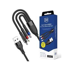 3mk 5903108681995 USB-A - USB-C/Lightning/MicroUSB 1.2 m