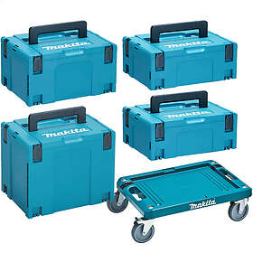 Makita MAKKIT59 Tool Case Set and Wheeled Base