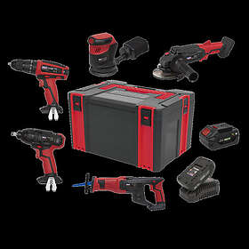 Sealey CP20VCOMBO2 (2x3Ah) Cordless 5 Piece Power Tool Kit