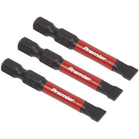 Sealey AK8228 Slotted Screwdriver Bits 6.5mm 3pcs