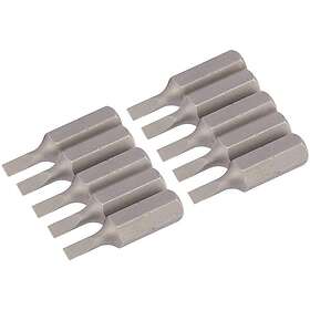 Draper 64024 Slotted Screwdriver Bit 3mm 25mm 10pcs