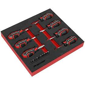 Sealey AK4371 Stubby Screwdriver Set 17pcs