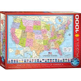 Eurographics Map United States 1000 Pieces