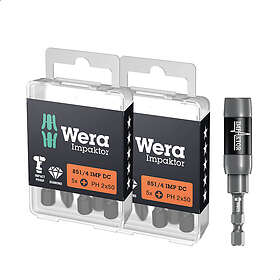 Wera WERKIT4 Impaktor Phillips Screwdriver Bit Set