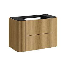 VikingBad MIE Compact Badegavlskap 90cm Natur Eik (118807)