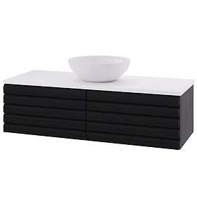 Linn Bad Selma Badskap 120cm Svart (160612ST)