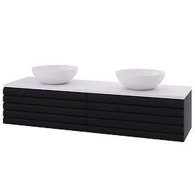 Linn Bad Selma Badskap 160cm Svart (160616STD)