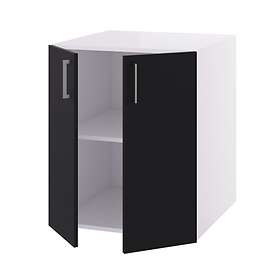 Linn Bad Underskap 2 Dører for Vaskerom Svart Matt / 60cm 740206R