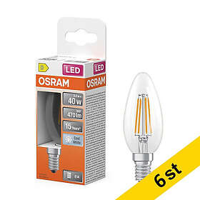 Osram B35 E14 4000K 470lm 3.4W 6-pack