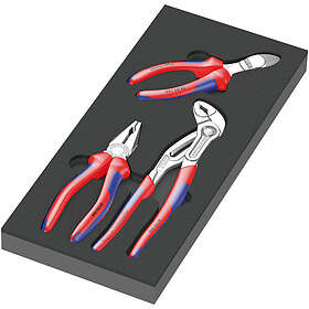 Wera 5150180001 Vaahdinsisäyslevy ja 3-osainen Knipex -puristinsetti