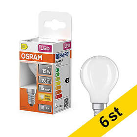 Osram P45 E14 2700K 136lm 1W 6-pack