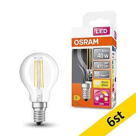 Osram P40 E14 2200-2700K 400lm 4W 6st