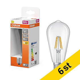 Osram ST64 E27 2700K 470lm 3.4W 6st