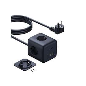 Baseus Enerfill Fa11 3-vejs strømskinne med USB 1.5m E00082100123-00
