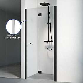 Macro Design Spirit Nisjedusj Matt Aluminium Klart Glass med Hullgrep 99-102.5cm