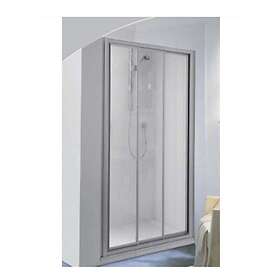 Palme BD Drive Dusjvegg Nisje Matt Hvit 90cm Klart Glass 6307655